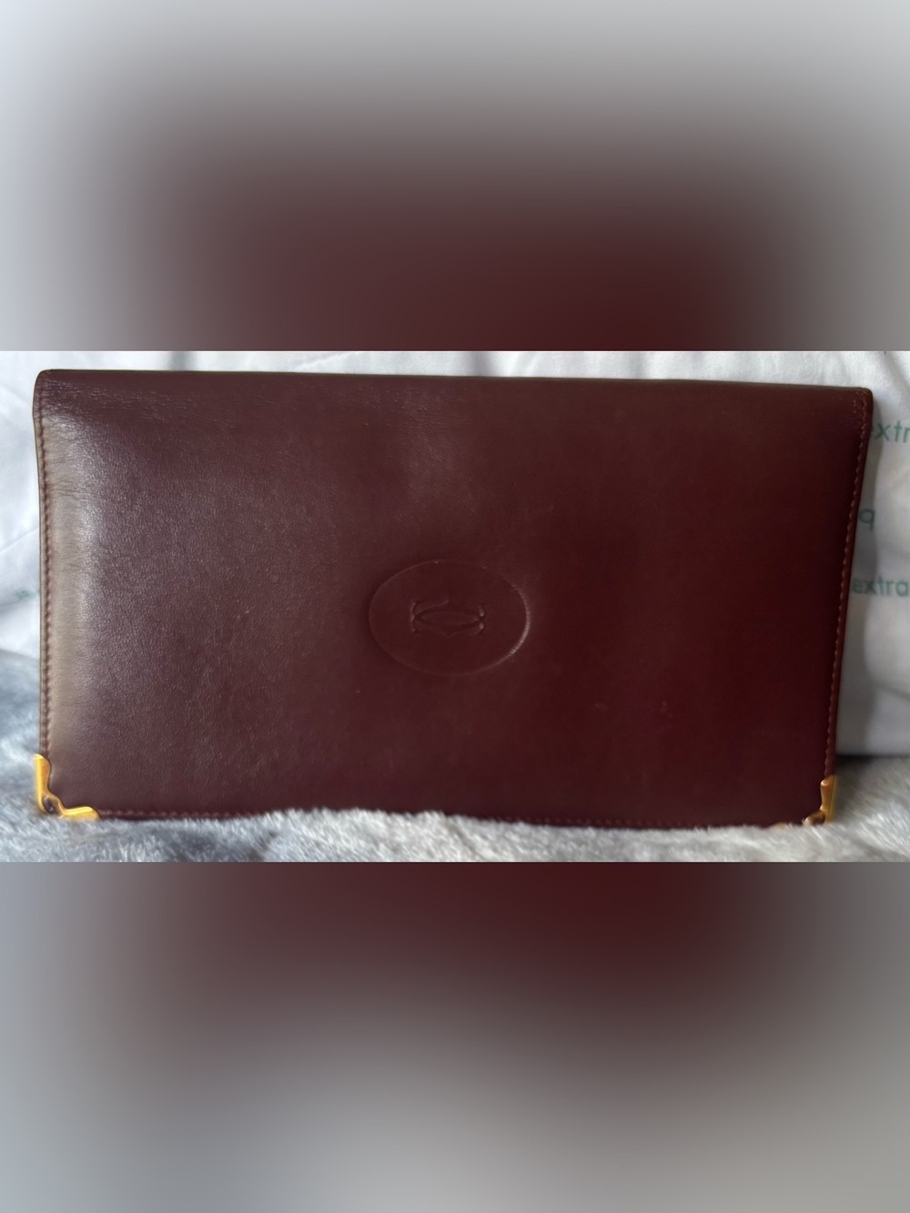 Cartier Burgundy Leather Wallet